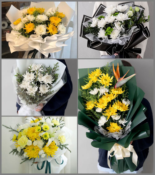 河北唐山市开平区双桥镇白事花束代送